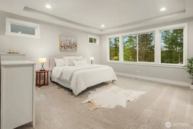 Spacious primary suite