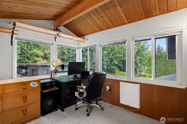 The views from this room are outstanding and there could be uses for this room. It would be a great place to work-out or do yoga, too!