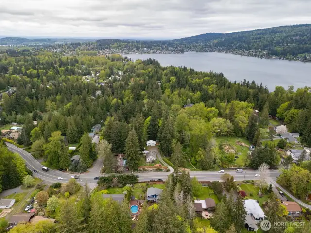 This home is just a short walk to Lake Whatcom or Lafeen's and Davinci's yet, it is actually in the County zoning area.
