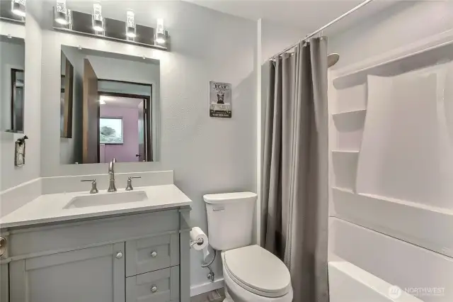 Downstairs bath has been updated and is ready to go!