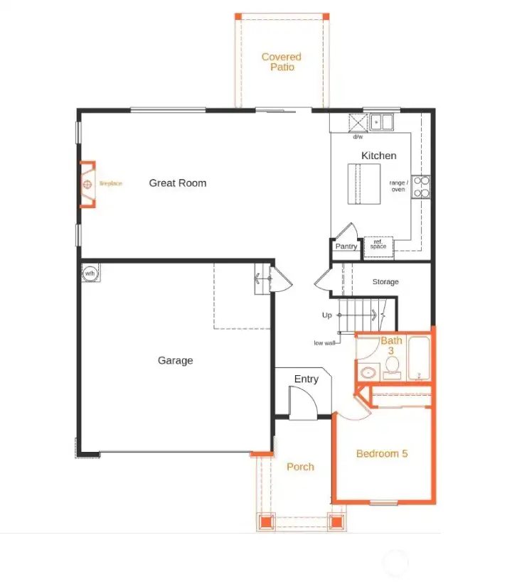 Main floor 2350 w/ bedroom