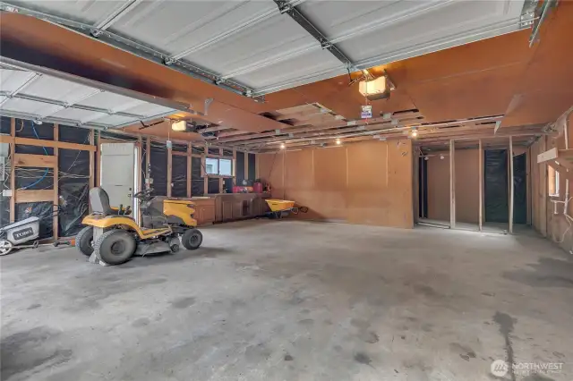 detached garage inside