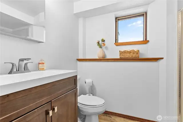 3/4 bathroom downstairs