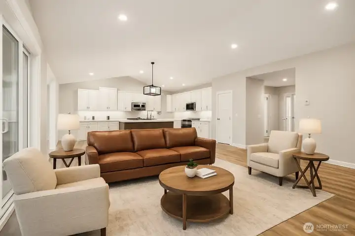 AI Virtually staged room