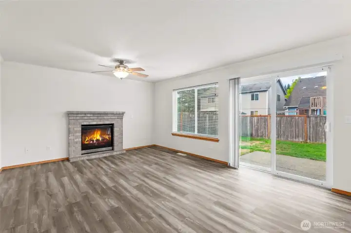 This is the large family/great room with gas fireplace.