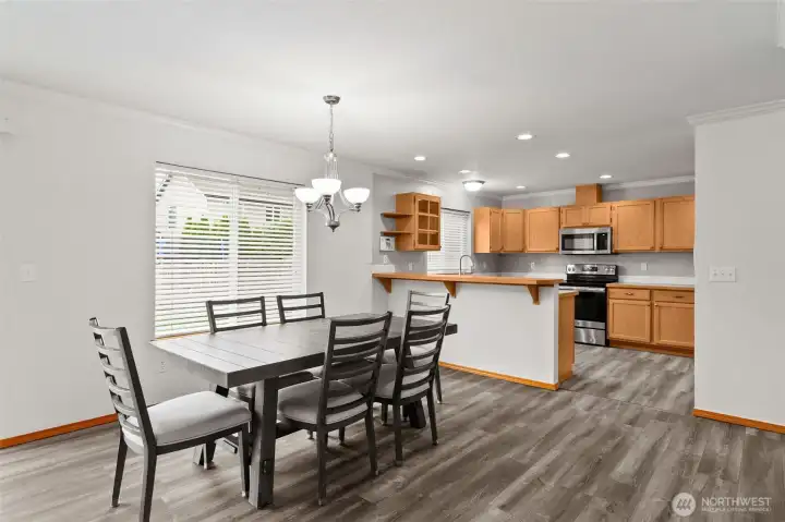 Sit at the counter, or gather at the table!