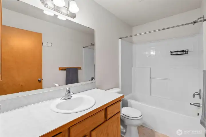 Upstairs hall bathroom.