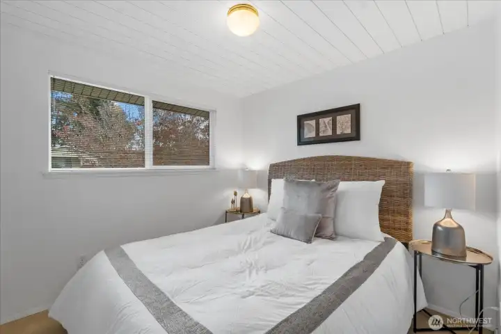 Secondary Bedroom shows a Queen Size Bd