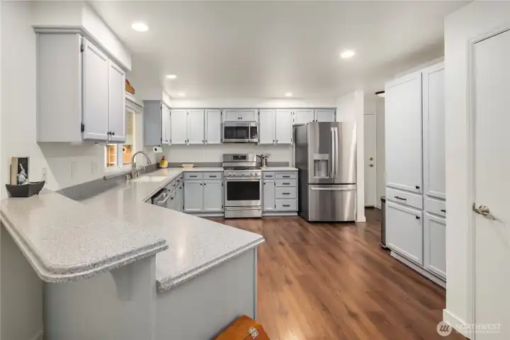 Kitchen with plenty of counter space