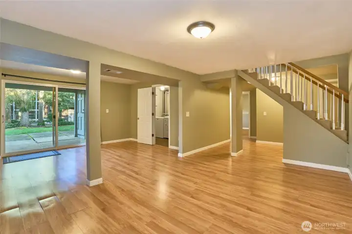 Another View of the Large Downstairs Family Room.
