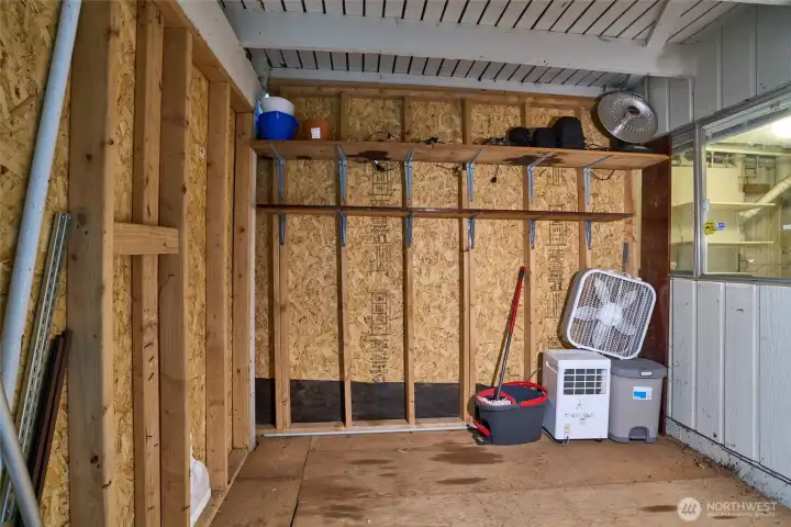View of the Large, Downstairs Storage Unit.