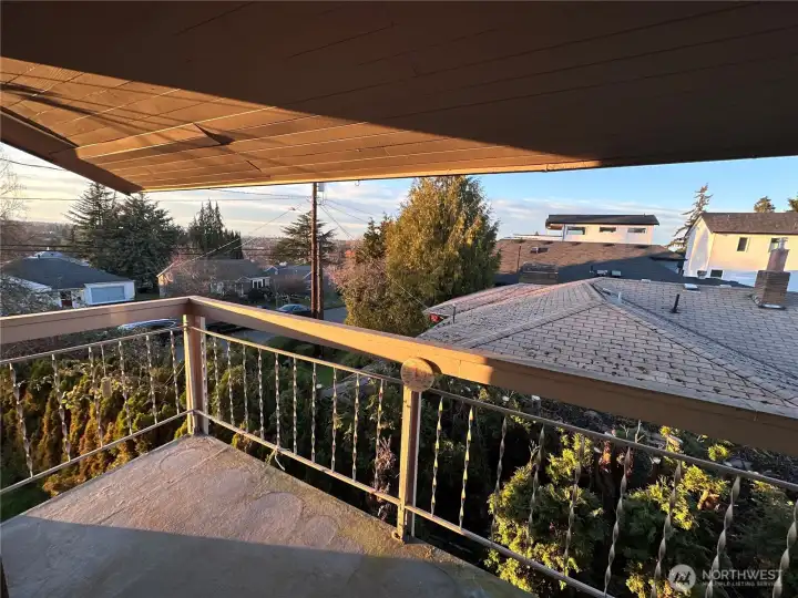 View from deck off dining room.  Looking NW.