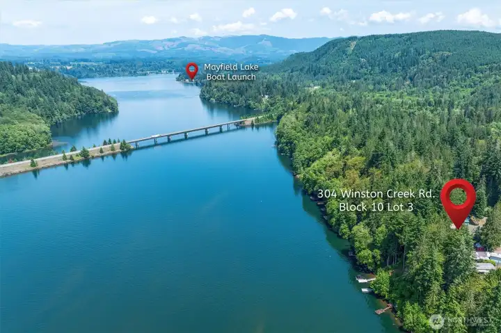 Proximity to the public boat launch