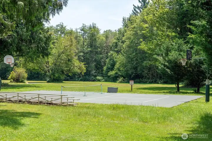 Community Pickle-ball court.