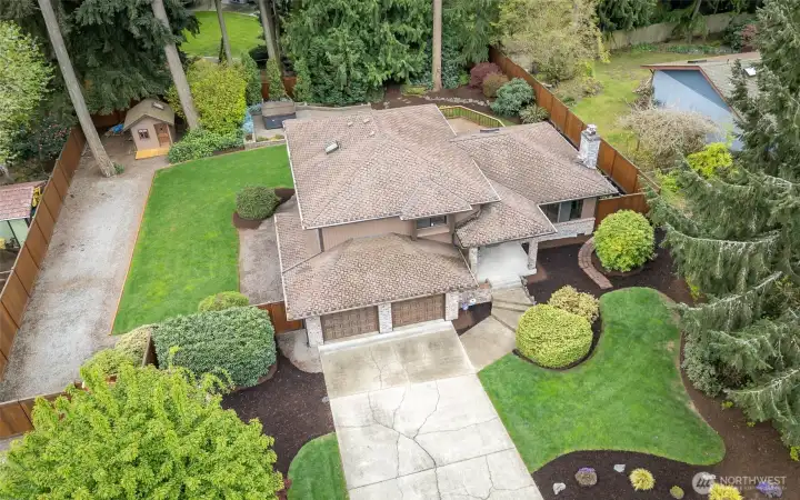 Beautiful setting w/natural greenbelt creating semi-private space. Entertainable size deck w/picnic table, hot tub, shed for gardening and parking for RV/boat/toys.
