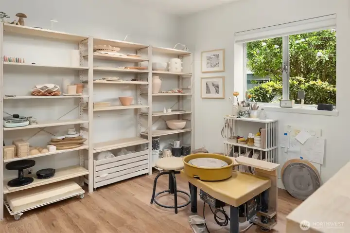 Ceramic studio / workspace / bedroom. Ceramic studio / workspace / bedroom.