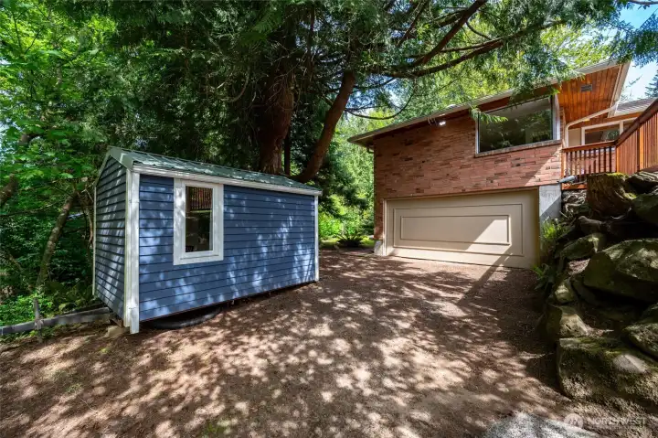 2 Car Garage and portable work space