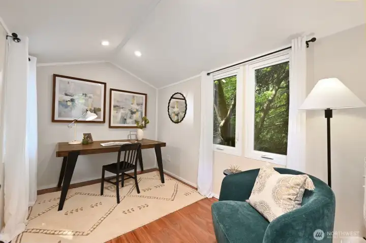 Darling  work space with heat/ac overlooking creek
