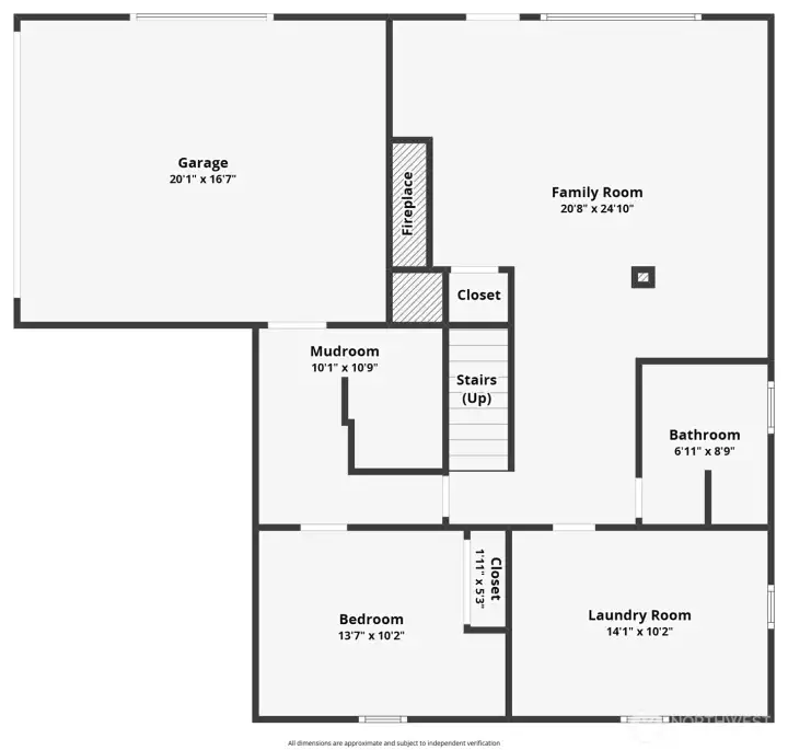 Floor plan downstairs