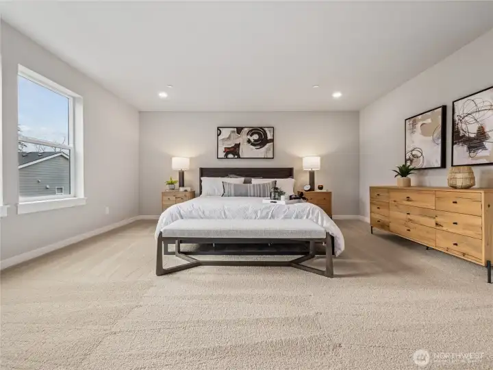 Spaciousness. Pictures are for representational purposes only. Finishes vary.