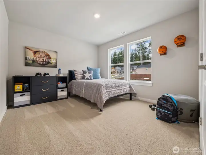 Bedroom 3. Pictures are for representational purposes only. Finishes vary.