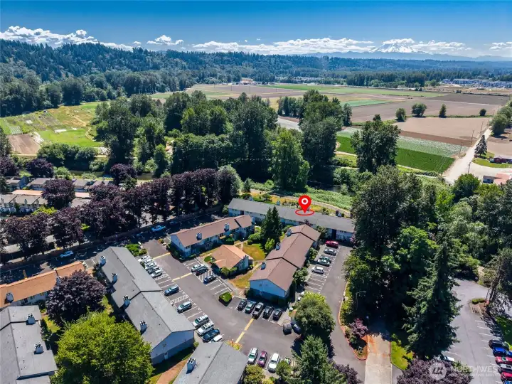 Located along the Green River, near Kent valley farmland and within a mile to Kent Station shops.