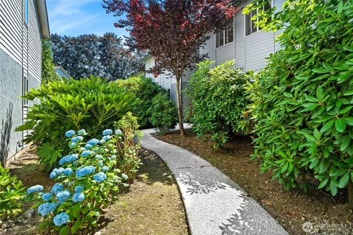 Easy access from dedicated parking spot.