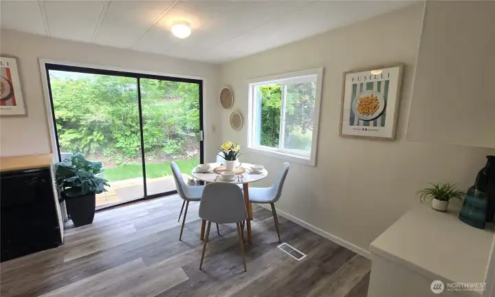 New windows in the dining room