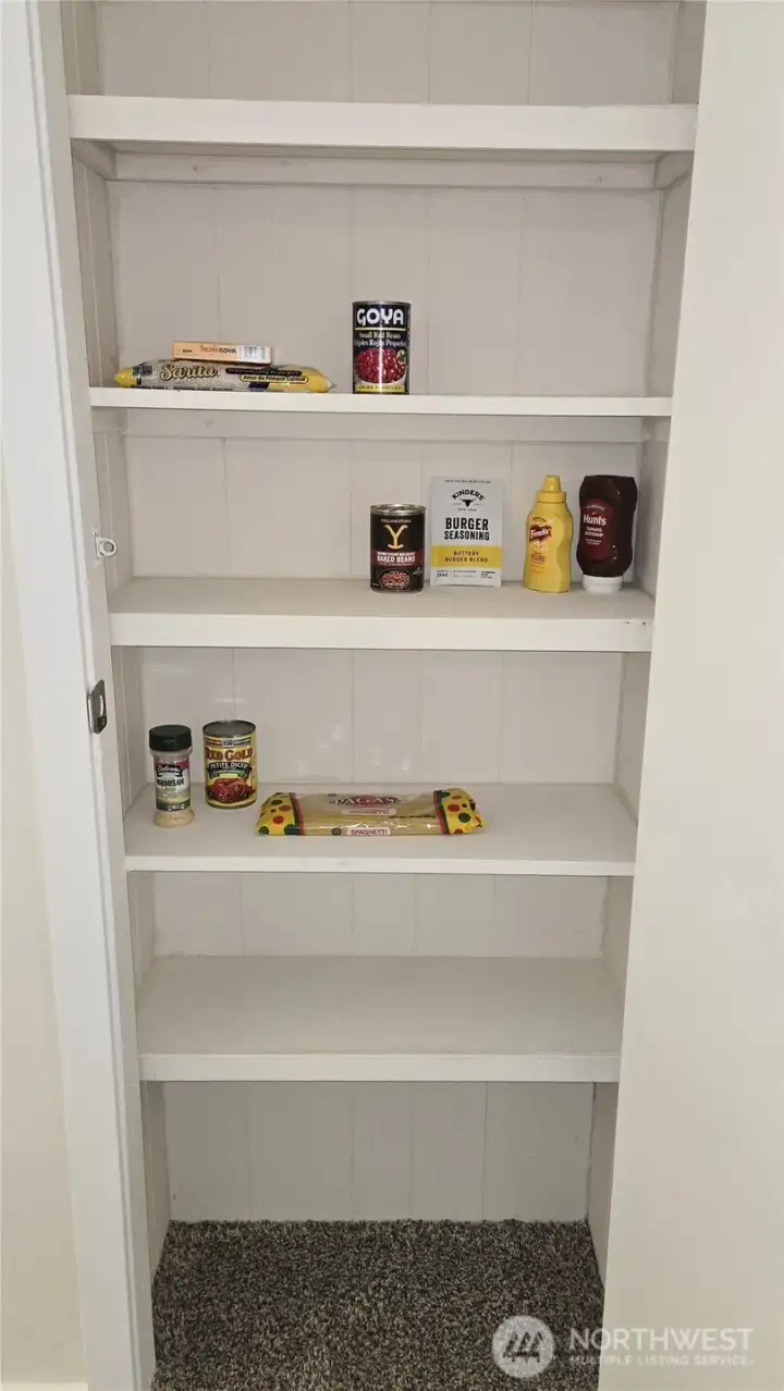 The pantry off the kitchen-super convenient