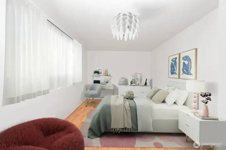Virtually staged