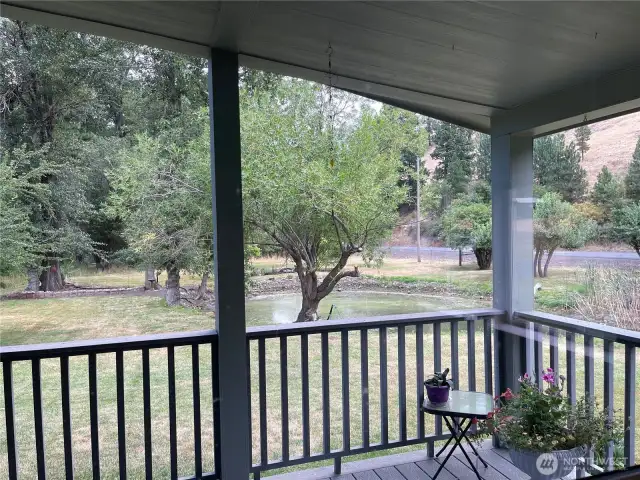 Perfect place to enjoy the pond and wildlife.