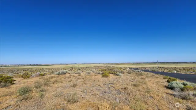 Looking East from property