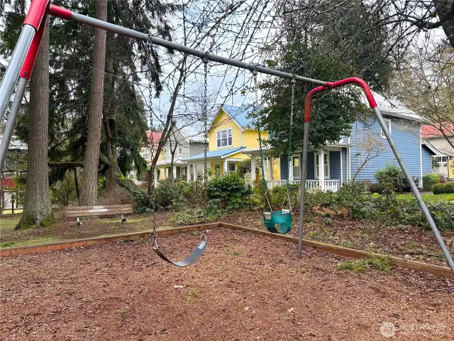 The Madison Cottages is located right next door to a city park.