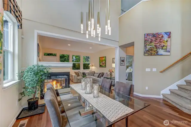 Plenty of room to host holiday and special occasion dinners in the full sized dining area.
