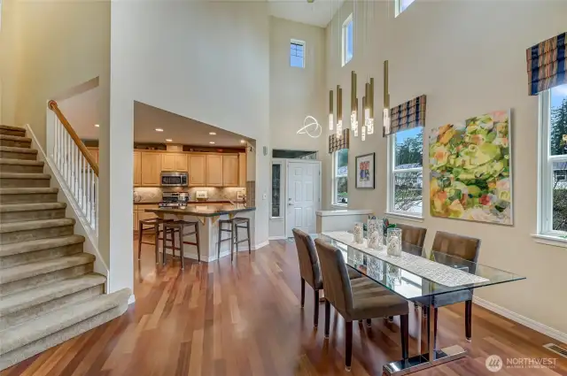 Looking back at the entry way and kitchen.