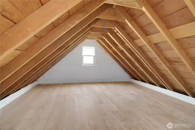 one of  the attic storage areas