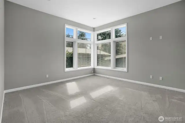 One of the main floor secondary bedrooms.