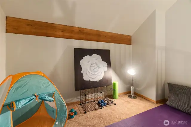 Loft with spiral staircase