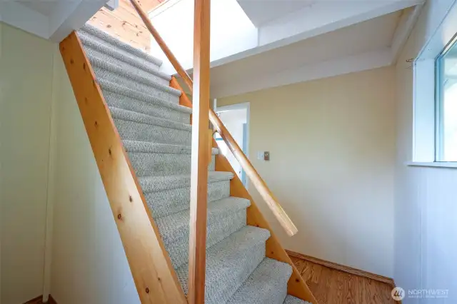 Stairs leading to Bonus room.