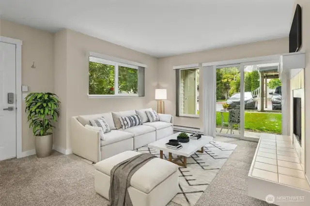 Spacious Living Room - Virtual Staging