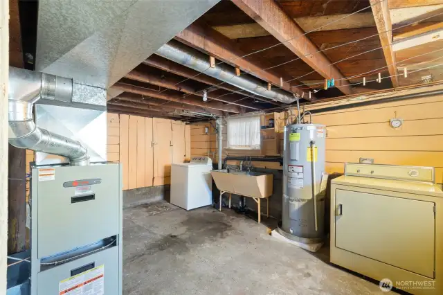 Downstairs utility room.