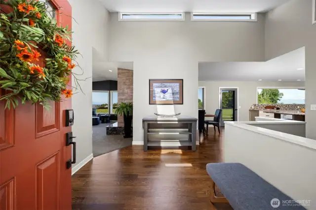 Enter the home with many subtle and tasteful custom touches