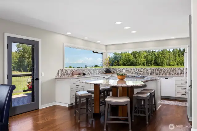 The Baker views are huge from these custom windows just for this room.