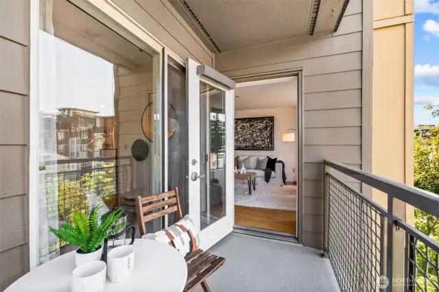 Outdoor Balcony off Living Room