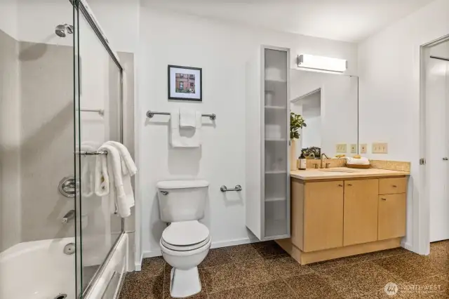 Full Bathroom Connected to Bedroom and Hall