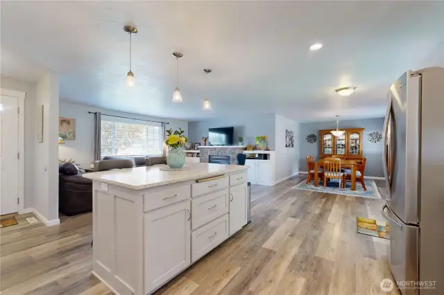 Center Island with extra storage