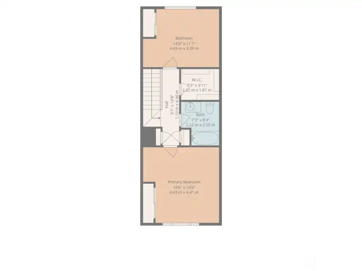 Floor plan, top floor