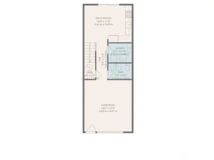 Floor plan, bottom floor