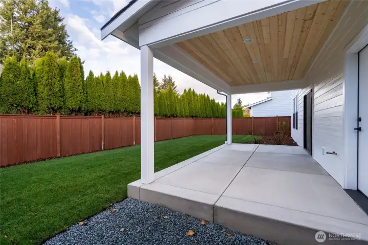 Covered Patio - Pics are of a different 2389 Kyler plan home. Features and colors may differ.