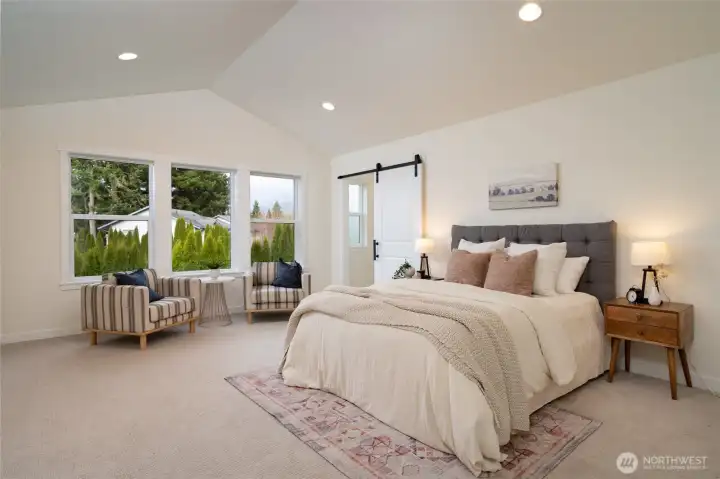 Primary Bedroom - Pics are of a different 2389 Kyler plan home. Features and colors may differ.